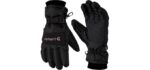 Carhartt Men's Waterproof Insulated Knit Cuff Glove, Black, X-Large