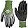 Wells Lamont Men's Waterproof Work Gloves with Latex Double Coating, Green/Black, Medium (609M-300)