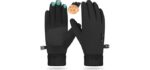 ihuan Winter Waterproof Gloves Cold Weather - Snow Ski Windproof for Men Women, Warm Touchscreen Thermal for Running Cycling