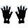 XISFORX 7 Colors Light Show LED Gloves Rave Light Finger Lighting Flashing Glow Mittens