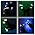 XISFORX 7 Colors Light Show LED Gloves Rave Light Finger Lighting Flashing Glow Mittens