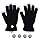 XISFORX 7 Colors Light Show LED Gloves Rave Light Finger Lighting Flashing Glow Mittens