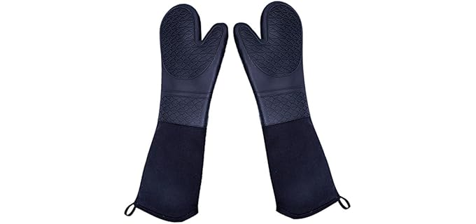 DoMii Extra Long Silicone Oven Mitts