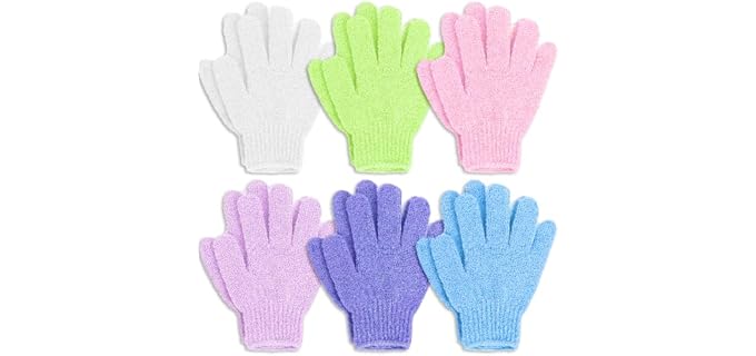 Fundrem 6-Pair Exfoliating Gloves