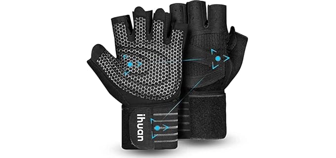 ihuan Ventilated Weight Lifting Gloves